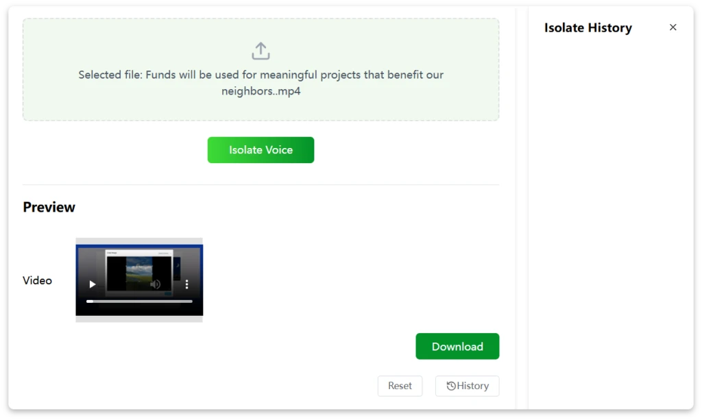 Innovative Solutions for Isolating Voice from A Video